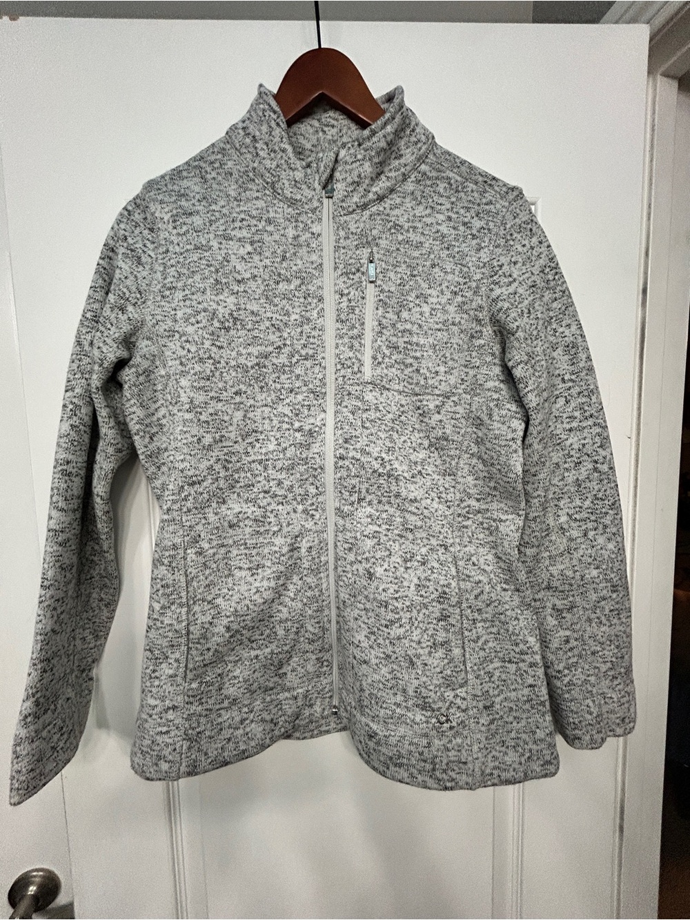 Calvin Klein Gray Heather Full-Zip Women's Jacket